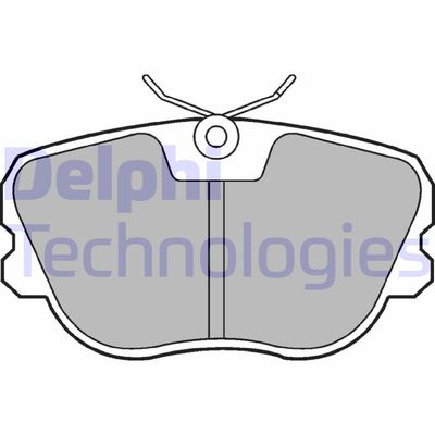 LP575 DELPHI Комплект тормозных колодок, дисковый тормоз