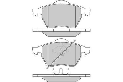 120679 E.T.F. Комплект тормозных колодок, дисковый тормоз