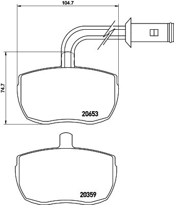 MDB1699 MINTEX Комплект тормозных колодок, дисковый тормоз