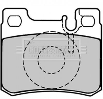 BBP1495 BORG & BECK Комплект тормозных колодок, дисковый тормоз