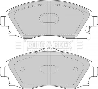 BBP1523 BORG & BECK Комплект тормозных колодок, дисковый тормоз