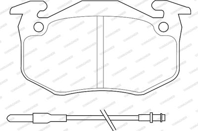 WBP21096A WAGNER Комплект тормозных колодок, дисковый тормоз