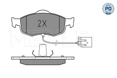0252139618PD MEYLE Комплект тормозных колодок, дисковый тормоз
