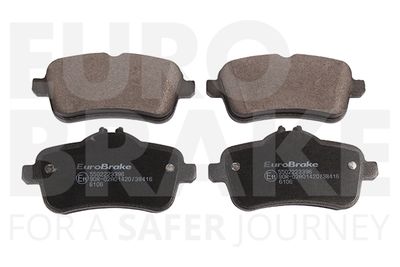 5502223396 EUROBRAKE Комплект тормозных колодок, дисковый тормоз