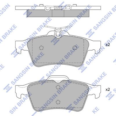 SP4254 Hi-Q Комплект тормозных колодок, дисковый тормоз