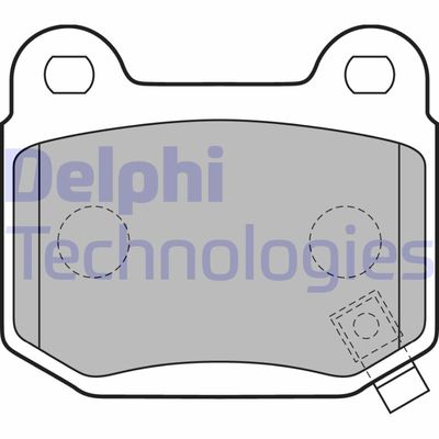 LP1839 DELPHI Комплект тормозных колодок, дисковый тормоз