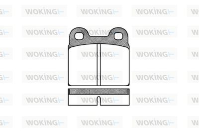 P107300 WOKING Комплект тормозных колодок, дисковый тормоз