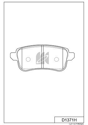 D1371H MK Kashiyama Комплект тормозных колодок, дисковый тормоз