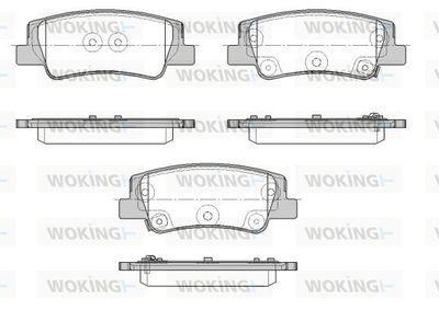 P1856302 WOKING Комплект тормозных колодок, дисковый тормоз