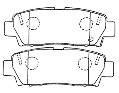 AKD1171 ASVA Комплект тормозных колодок, дисковый тормоз