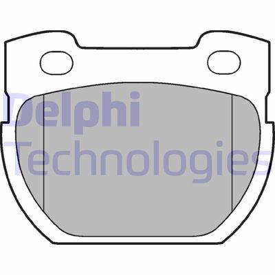 LP777 DELPHI Комплект тормозных колодок, дисковый тормоз