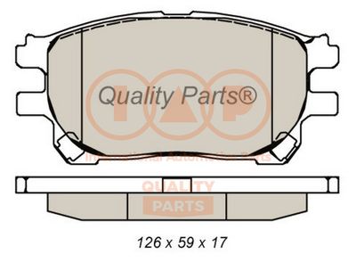 70417074 IAP QUALITY PARTS Комплект тормозных колодок, дисковый тормоз