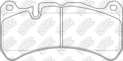 PN0843 NiBK Комплект тормозных колодок, дисковый тормоз