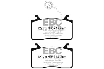 DPX2325 EBC Brakes Комплект тормозных колодок, дисковый тормоз