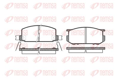 010922 REMSA Комплект тормозных колодок, дисковый тормоз