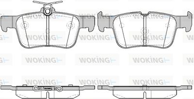 P1451342 WOKING Комплект тормозных колодок, дисковый тормоз