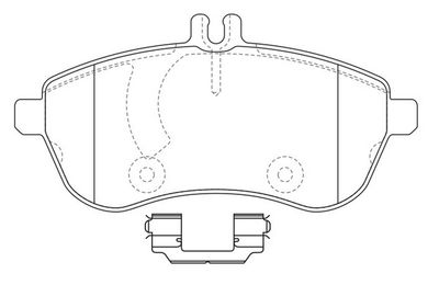 FP1340E FIT Комплект тормозных колодок, дисковый тормоз