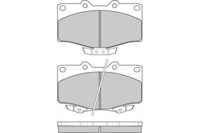 120748 E.T.F. Комплект тормозных колодок, дисковый тормоз