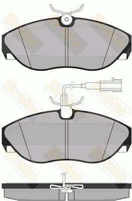 PA1287 Brake ENGINEERING Комплект тормозных колодок, дисковый тормоз