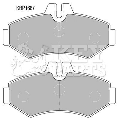 KBP1667 KEY PARTS Комплект тормозных колодок, дисковый тормоз