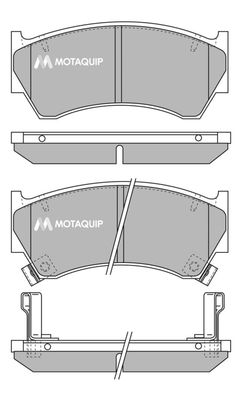 LVXL885 MOTAQUIP Комплект тормозных колодок, дисковый тормоз