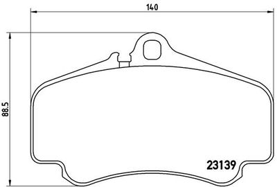 P65011 BREMBO Комплект тормозных колодок, дисковый тормоз