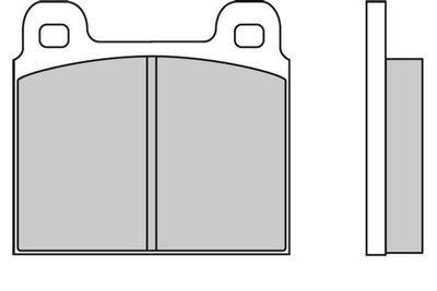 120011 E.T.F. Комплект тормозных колодок, дисковый тормоз