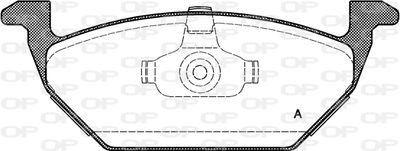 BPA063300 OPEN PARTS Комплект тормозных колодок, дисковый тормоз