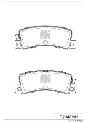 D2048MH MK Kashiyama Комплект тормозных колодок, дисковый тормоз