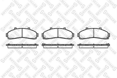 582002BSX STELLOX Комплект тормозных колодок, дисковый тормоз