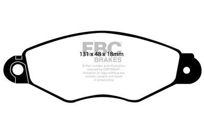 DP21136 EBC Brakes Комплект тормозных колодок, дисковый тормоз