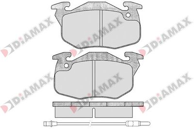 N09707 DIAMAX Комплект тормозных колодок, дисковый тормоз