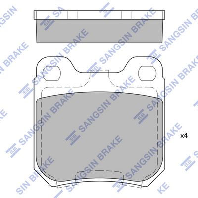 SP1760 Hi-Q Комплект тормозных колодок, дисковый тормоз