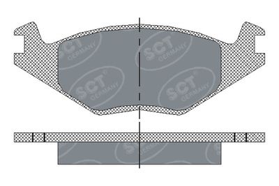 SP116PR SCT - MANNOL Комплект тормозных колодок, дисковый тормоз