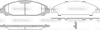 P1720300 WOKING Комплект тормозных колодок, дисковый тормоз