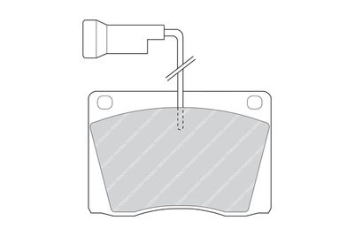 FDB814 FERODO Комплект тормозных колодок, дисковый тормоз