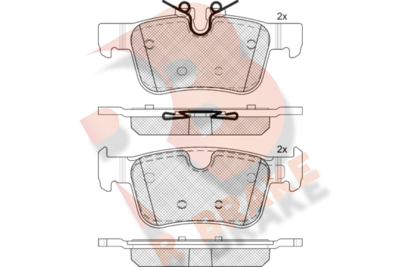 RB2327 R BRAKE Комплект тормозных колодок, дисковый тормоз