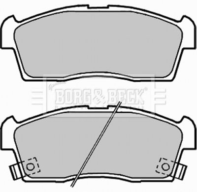BBP2313 BORG & BECK Комплект тормозных колодок, дисковый тормоз