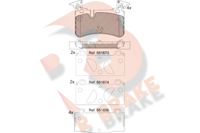 RB2209 R BRAKE Комплект тормозных колодок, дисковый тормоз