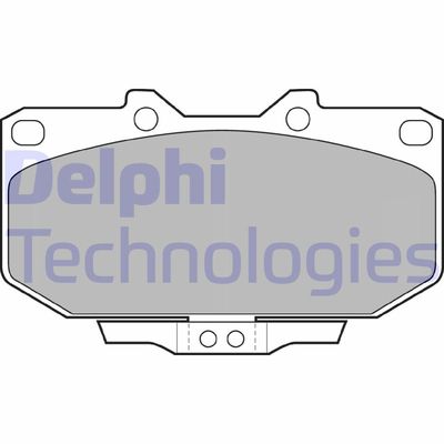 LP1056 DELPHI Комплект тормозных колодок, дисковый тормоз