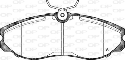 BPA046200 OPEN PARTS Комплект тормозных колодок, дисковый тормоз