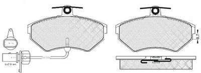 FP4281E FIT Комплект тормозных колодок, дисковый тормоз