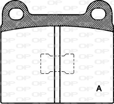 BPA001700 OPEN PARTS Комплект тормозных колодок, дисковый тормоз