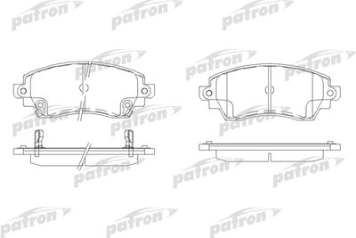 PBP1391 PATRON Комплект тормозных колодок, дисковый тормоз