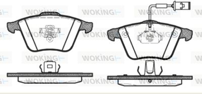 P864352 WOKING Комплект тормозных колодок, дисковый тормоз