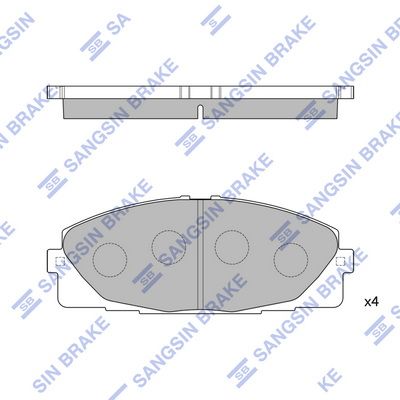 SP1376 Hi-Q Комплект тормозных колодок, дисковый тормоз