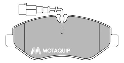 LVXL1434 MOTAQUIP Комплект тормозных колодок, дисковый тормоз