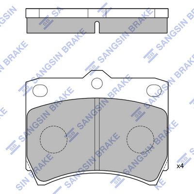 SP1073 Hi-Q Комплект тормозных колодок, дисковый тормоз