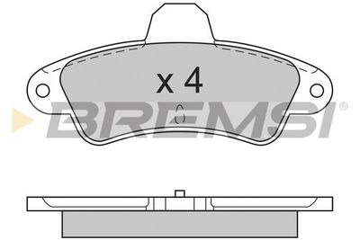 BP2593 BREMSI Комплект тормозных колодок, дисковый тормоз