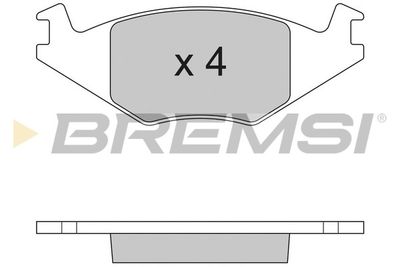 BP2262 BREMSI Комплект тормозных колодок, дисковый тормоз